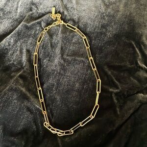 Necklace paperclip style gold necklace